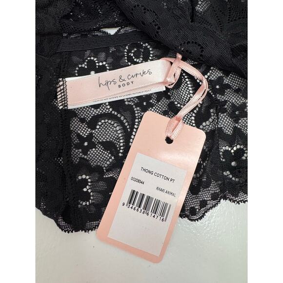 City Chic / Hips & Curves Thong - Khaki Animal Print - Plus Size  22/24 - NWT - Picture 5 of 6